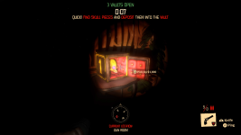 Das Bild zeigt eine düstere Spielumgebung aus dem Videospiel Midnight Murder Club. Im Vordergrund ist ein leuchtender Kasten mit roten Polstern zu sehen, der wahrscheinlich eine Art Belohnung oder Gegenstand enthält. Der Kasten ist mit der Zahl eins gekennzeichnet und strahlt ein schwaches Licht aus, das die dunkle Umgebung kontrastiert. Am unteren Rand des Bildes befinden sich Informationen über die aktuelle Position, die als Gun Room angegeben ist, sowie eine Anzeige für ein Inventar, das eine Waffe und andere Elemente darstellt. Die Atmosphäre wirkt spannend und geheimnisvoll, was gut zur Horror-Thematik des Spiels passt. Das Bild zeigt eine düstere Spielumgebung aus dem Videospiel Midnight Murder Club. Im Vordergrund ist ein leuchtender Kasten mit roten Polstern zu sehen, der wahrscheinlich eine Art Belohnung oder Gegenstand enthält. Der Kasten ist mit der Zahl eins gekennzeichnet und strahlt ein schwaches Licht aus, das die dunkle Umgebung kontrastiert. Am unteren Rand des Bildes befinden sich Informationen über die aktuelle Position, die als Gun Room angegeben ist, sowie eine Anzeige für ein Inventar, das eine Waffe und andere Elemente darstellt. Die Atmosphäre wirkt spannend und geheimnisvoll, was gut zur Horror-Thematik des Spiels passt.