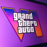 Das Bild zeigt den Schriftzug von Grand Theft Auto, abgekürzt GTA, auf einem farbenfrohen Hintergrund. Die Farben des Hintergrunds verlaufen von einem sanften Lila bis zu einem kräftigen Blau, während die Buchstaben in einem modernen, auffälligen Stil gestaltet sind. Das Design wirkt ansprechend und dynamisch, was die Vorfreude auf das Spiel unterstreicht. Es handelt sich um eine visuelle Ankündigung, die die Aufmerksamkeit der Gaming-Community auf sich zieht.