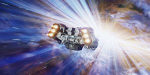 Das Bild zeigt ein futuristisches Raumschiff, das durch den Weltraum fliegt. Es ist von hellen Lichtstrahlen umgeben, die den Eindruck von Geschwindigkeit und Bewegung vermitteln. Der Hintergrund besteht aus einer faszinierenden Mischung von Farben, die die Weiten des Alls darstellen. Die Szene erweckt den Eindruck von Abenteuer und Erkundung in einer fiktiven Sci-Fi-Welt, passend zu einem Spiel wie Starfield. Das Bild zeigt ein futuristisches Raumschiff, das durch den Weltraum fliegt. Es ist von hellen Lichtstrahlen umgeben, die den Eindruck von Geschwindigkeit und Bewegung vermitteln. Der Hintergrund besteht aus einer faszinierenden Mischung von Farben, die die Weiten des Alls darstellen. Die Szene erweckt den Eindruck von Abenteuer und Erkundung in einer fiktiven Sci-Fi-Welt, passend zu einem Spiel wie Starfield.