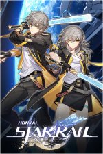 Das Bild zeigt zwei Anime-Charaktere, die aus dem Spiel Honkai Star Rail stammen. Sie sind dynamisch in Aktion mit charakteristischen, stylischen Outfits und Waffen. Der Hintergrund vermittelt eine futuristische Atmosphäre, die durch Elemente des Weltraums und science-fictionhaftem Design verstärkt wird. Die Charaktere strahlen Entschlossenheit und Energie aus, was auf das actionreiche Gameplay des Spiels hinweist. Die gesamte Komposition des Bildes ist lebendig und ansprechend, ideal für Fans von Gacha-Games. Das Bild zeigt zwei Anime-Charaktere, die aus dem Spiel Honkai Star Rail stammen. Sie sind dynamisch in Aktion mit charakteristischen, stylischen Outfits und Waffen. Der Hintergrund vermittelt eine futuristische Atmosphäre, die durch Elemente des Weltraums und science-fictionhaftem Design verstärkt wird. Die Charaktere strahlen Entschlossenheit und Energie aus, was auf das actionreiche Gameplay des Spiels hinweist. Die gesamte Komposition des Bildes ist lebendig und ansprechend, ideal für Fans von Gacha-Games.