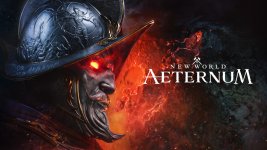 Das Bild zeigt ein eindrucksvolles Artwork von New World: Aeternum. Im Vordergrund ist ein rüstungsbewehrter Charakter mit einem imposanten Helm zu sehen, dessen Augen in einem roten Glühen leuchten. Der Hintergrund weist dramatische, dunkle Farben und energievolle Effekte auf, die eine geheimnisvolle und gefährliche Atmosphäre schaffen. Die Darstellung vermittelt ein Gefühl von Abenteuer und Macht, während der Titel New World: Aeternum prominent am unteren Bildrand platziert ist. Das Bild zeigt ein eindrucksvolles Artwork von New World: Aeternum. Im Vordergrund ist ein rüstungsbewehrter Charakter mit einem imposanten Helm zu sehen, dessen Augen in einem roten Glühen leuchten. Der Hintergrund weist dramatische, dunkle Farben und energievolle Effekte auf, die eine geheimnisvolle und gefährliche Atmosphäre schaffen. Die Darstellung vermittelt ein Gefühl von Abenteuer und Macht, während der Titel New World: Aeternum prominent am unteren Bildrand platziert ist.