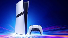 Das Bild zeigt eine PlayStation 5 Konsole in einem modernen Design. Die Konsole ist in einem eleganten, überwiegend weißen Gehäuse mit schwarzen Akzenten gehalten. Neben der Konsole liegt der charakteristische Controller, der ebenfalls in den gleichen Farben gestaltet ist. Der Hintergrund des Bildes ist dynamisch und farbenfroh, mit Lichtstrahlen, die aus der Konsole strahlen, was eine lebhafte und futuristische Atmosphäre erzeugt. Dies unterstreicht das technische und innovative Image der Spielkonsole. Das Bild zeigt eine PlayStation 5 Konsole in einem modernen Design. Die Konsole ist in einem eleganten, überwiegend weißen Gehäuse mit schwarzen Akzenten gehalten. Neben der Konsole liegt der charakteristische Controller, der ebenfalls in den gleichen Farben gestaltet ist. Der Hintergrund des Bildes ist dynamisch und farbenfroh, mit Lichtstrahlen, die aus der Konsole strahlen, was eine lebhafte und futuristische Atmosphäre erzeugt. Dies unterstreicht das technische und innovative Image der Spielkonsole.
