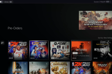 Das Bild zeigt eine Übersicht der Vorbestellungen im PlayStation Store. Ganz oben befinden sich die neuesten Sportspiele NBA 2K26 und EA Sports FC 26, gefolgt von Battlefield 6, das mit seiner Phantom Edition hervorsticht. Call of Duty: Black Ops 7 liegt weiter unten auf der Liste. Der Fokus liegt auf den verschiedenen Editionen der Spiele mit ihren Preisen. Die Benutzeroberfläche ist dunkel gehalten, und die Spielecover sind anschaulich platziert. Das Bild zeigt eine Übersicht der Vorbestellungen im PlayStation Store. Ganz oben befinden sich die neuesten Sportspiele NBA 2K26 und EA Sports FC 26, gefolgt von Battlefield 6, das mit seiner Phantom Edition hervorsticht. Call of Duty: Black Ops 7 liegt weiter unten auf der Liste. Der Fokus liegt auf den verschiedenen Editionen der Spiele mit ihren Preisen. Die Benutzeroberfläche ist dunkel gehalten, und die Spielecover sind anschaulich platziert.