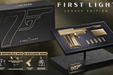 Das Bild zeigt die Collector's Edition des Spiels 007 First Light, die in einer eleganten Verpackung präsentiert wird. Im Mittelpunkt steht eine detailgetreue Replik der berühmten goldenen Pistole aus den klassischen James-Bond-Filmen. Neben der Pistole sind auch verschiedene Zubehörteile wie Granaten und eine signierte Zertifikatskarte sichtbar, die das Sammlerstück zusätzlich aufwerten. Die Verpackung ist schwarz mit goldenen Akzenten, die dem gesamten Set einen edlen und stylischen Look verleihen. Diese Edition richtet sich an James-Bond-Fans und Sammler, die ein Stück Filmgeschichte in ihrem Regal haben möchten.'s Edition des Spiels 007 First Light, die in einer eleganten Verpackung präsentiert wird. Im Mittelpunkt steht eine detailgetreue Replik der berühmten goldenen Pistole aus den klassischen James-Bond-Filmen. Neben der Pistole sind auch verschiedene Zubehörteile wie Granaten und eine signierte Zertifikatskarte sichtbar, die das Sammlerstück zusätzlich aufwerten. Die Verpackung ist schwarz mit goldenen Akzenten, die dem gesamten Set einen edlen und stylischen Look verleihen. Diese Edition richtet sich an James-Bond-Fans und Sammler, die ein Stück Filmgeschichte in ihrem Regal haben möchten.'s Edition des Spiels 007 First Light, die in einer eleganten Verpackung präsentiert wird. Im Mittelpunkt steht eine detailgetreue Replik der berühmten goldenen Pistole aus den klassischen James-Bond-Filmen. Neben der Pistole sind auch verschiedene Zubehörteile wie Granaten und eine signierte Zertifikatskarte sichtbar, die das Sammlerstück zusätzlich aufwerten. Die Verpackung ist schwarz mit goldenen Akzenten, die dem gesamten Set einen edlen und stylischen Look verleihen. Diese Edition richtet sich an James-Bond-Fans und Sammler, die ein Stück Filmgeschichte in ihrem Regal haben möchten.'s Edition des Spiels 007 First Light, die in einer eleganten Verpackung präsentiert wird. Im Mittelpunkt steht eine detailgetreue Replik der berühmten goldenen Pistole aus den klassischen James-Bond-Filmen. Neben der Pistole sind auch verschiedene Zubehörteile wie Granaten und eine signierte Zertifikatskarte sichtbar, die das Sammlerstück zusätzlich aufwerten. Die Verpackung ist schwarz mit goldenen Akzenten, die dem gesamten Set einen edlen und stylischen Look verleihen. Diese Edition richtet sich an James-Bond-Fans und Sammler, die ein Stück Filmgeschichte in ihrem Regal haben möchten. Das Bild zeigt die Collector's Edition des Spiels 007 First Light, die in einer eleganten Verpackung präsentiert wird. Im Mittelpunkt steht eine detailgetreue Replik der berühmten goldenen Pistole aus den klassischen James-Bond-Filmen. Neben der Pistole sind auch verschiedene Zubehörteile wie Granaten und eine signierte Zertifikatskarte sichtbar, die das Sammlerstück zusätzlich aufwerten. Die Verpackung ist schwarz mit goldenen Akzenten, die dem gesamten Set einen edlen und stylischen Look verleihen. Diese Edition richtet sich an James-Bond-Fans und Sammler, die ein Stück Filmgeschichte in ihrem Regal haben möchten.'s Edition des Spiels 007 First Light, die in einer eleganten Verpackung präsentiert wird. Im Mittelpunkt steht eine detailgetreue Replik der berühmten goldenen Pistole aus den klassischen James-Bond-Filmen. Neben der Pistole sind auch verschiedene Zubehörteile wie Granaten und eine signierte Zertifikatskarte sichtbar, die das Sammlerstück zusätzlich aufwerten. Die Verpackung ist schwarz mit goldenen Akzenten, die dem gesamten Set einen edlen und stylischen Look verleihen. Diese Edition richtet sich an James-Bond-Fans und Sammler, die ein Stück Filmgeschichte in ihrem Regal haben möchten.'s Edition des Spiels 007 First Light, die in einer eleganten Verpackung präsentiert wird. Im Mittelpunkt steht eine detailgetreue Replik der berühmten goldenen Pistole aus den klassischen James-Bond-Filmen. Neben der Pistole sind auch verschiedene Zubehörteile wie Granaten und eine signierte Zertifikatskarte sichtbar, die das Sammlerstück zusätzlich aufwerten. Die Verpackung ist schwarz mit goldenen Akzenten, die dem gesamten Set einen edlen und stylischen Look verleihen. Diese Edition richtet sich an James-Bond-Fans und Sammler, die ein Stück Filmgeschichte in ihrem Regal haben möchten.'s Edition des Spiels 007 First Light, die in einer eleganten Verpackung präsentiert wird. Im Mittelpunkt steht eine detailgetreue Replik der berühmten goldenen Pistole aus den klassischen James-Bond-Filmen. Neben der Pistole sind auch verschiedene Zubehörteile wie Granaten und eine signierte Zertifikatskarte sichtbar, die das Sammlerstück zusätzlich aufwerten. Die Verpackung ist schwarz mit goldenen Akzenten, die dem gesamten Set einen edlen und stylischen Look verleihen. Diese Edition richtet sich an James-Bond-Fans und Sammler, die ein Stück Filmgeschichte in ihrem Regal haben möchten.