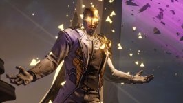 Das Bild zeigt einen beeindruckenden Charakter aus dem Spiel Borderlands 4. Der Charakter hat eine futuristische Erscheinung mit einem eleganten, hellen Anzug und besonderen Details. Um ihn herum schweben geometrische Formen, die einen dynamischen und energetischen Eindruck vermitteln. Diese visuelle Gestaltung trägt zur einzigartigen Atmosphäre des Spiels bei, das für seinen individuellen Kunststil bekannt ist. Der Charakter wirkt selbstbewusst und einladend, was die Neugier auf die Spielwelt und ihre Abenteuer weckt. Das Bild zeigt einen beeindruckenden Charakter aus dem Spiel Borderlands 4. Der Charakter hat eine futuristische Erscheinung mit einem eleganten, hellen Anzug und besonderen Details. Um ihn herum schweben geometrische Formen, die einen dynamischen und energetischen Eindruck vermitteln. Diese visuelle Gestaltung trägt zur einzigartigen Atmosphäre des Spiels bei, das für seinen individuellen Kunststil bekannt ist. Der Charakter wirkt selbstbewusst und einladend, was die Neugier auf die Spielwelt und ihre Abenteuer weckt.