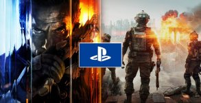 Das Bild zeigt eine dynamische Komposition, die aus verschiedenen Elementen der Shooter-Games besteht. Im Vordergrund ist ein charismatischer Charakter zu sehen, der entschlossen aussieht. Im Hintergrund gibt es mehrere Soldaten, die bereit für den Kampf scheinen, während eine explosionsartige Szenerie die actiongeladene Atmosphäre unterstreicht. Zentralelement des Bildes ist das PlayStation-Logo, das prominent platziert ist, was auf eine enge Verbindung zu den vorgestellten Spielen hinweist. Die Farben und die Gesamtästhetik des Bildes verleihen ihm einen aufregenden und spannungsgeladenen Eindruck. Das Bild zeigt eine dynamische Komposition, die aus verschiedenen Elementen der Shooter-Games besteht. Im Vordergrund ist ein charismatischer Charakter zu sehen, der entschlossen aussieht. Im Hintergrund gibt es mehrere Soldaten, die bereit für den Kampf scheinen, während eine explosionsartige Szenerie die actiongeladene Atmosphäre unterstreicht. Zentralelement des Bildes ist das PlayStation-Logo, das prominent platziert ist, was auf eine enge Verbindung zu den vorgestellten Spielen hinweist. Die Farben und die Gesamtästhetik des Bildes verleihen ihm einen aufregenden und spannungsgeladenen Eindruck.