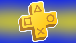 Das Bild zeigt das Logo von PlayStation Plus auf einem farbigen Hintergrund. Der goldene PlayStation Plus-Symbol ist in Form eines Kreuzes gestaltet und trägt die ikonischen PlayStation-Buttons in verschiedenen Farben. Der Hintergrund ist eine sanfte Mischung aus Blau und Gelb, die dem gesamten Bild einen modernen und ansprechenden Look verlieht. Das Design vermittelt ein Gefühl von Dynamik und Aktualität, passend zur Thematik von Videospielen und Gaming-Communities.
