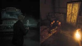 Das Bild zeigt zwei Szenen aus verschiedenen psychologischen Horror-Videospielen auf der PlayStation 5. Auf der linken Seite ist eine düstere Umgebung, in der eine Figur mit einer Taschenlampe einen gespenstischen Schatten oder eine Erscheinung anstrahlt, was eine angespannte und unheimliche Atmosphäre erzeugt. Auf der rechten Seite sieht man einen dunklen Raum mit einem bedrohlichen Bild von Menschen, die auf dem Boden sitzen und von einer Quelle aus schummrigem Licht erhellt werden. Die Kombination dieser Szenen spiegelt die düstere und verstörende Stimmung wider, die in den vorgestellten Horror-Spielen vorherrscht. Beide Szenen verdeutlichen die psychologischen Aspekte des Horrors, die die Spieler in ihren Bann ziehen. Das Bild zeigt zwei Szenen aus verschiedenen psychologischen Horror-Videospielen auf der PlayStation 5. Auf der linken Seite ist eine düstere Umgebung, in der eine Figur mit einer Taschenlampe einen gespenstischen Schatten oder eine Erscheinung anstrahlt, was eine angespannte und unheimliche Atmosphäre erzeugt. Auf der rechten Seite sieht man einen dunklen Raum mit einem bedrohlichen Bild von Menschen, die auf dem Boden sitzen und von einer Quelle aus schummrigem Licht erhellt werden. Die Kombination dieser Szenen spiegelt die düstere und verstörende Stimmung wider, die in den vorgestellten Horror-Spielen vorherrscht. Beide Szenen verdeutlichen die psychologischen Aspekte des Horrors, die die Spieler in ihren Bann ziehen.