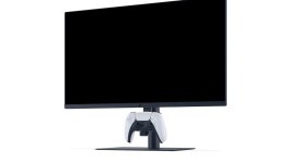 Das Bild zeigt einen modernen Gaming-Monitor mit einem minimalistischen Design in Schwarz und Weiß. Der Monitor hat einen schlanken Rahmen und eine breite Bildschirmfläche, die voraussichtlich eine hohe Bildqualität bieten wird. In der Mitte der unteren Bildschirmkante befindet sich ein Auflade-Hook für den DualSense Controller, der in einem weißen und schwarzen Farbton gehalten ist. Das Gesamtbild vermittelt ein stilvolles, auf Gamer zugeschnittenes Setup, das sowohl funktional als auch ästhetisch ansprechend ist. Das Bild zeigt einen modernen Gaming-Monitor mit einem minimalistischen Design in Schwarz und Weiß. Der Monitor hat einen schlanken Rahmen und eine breite Bildschirmfläche, die voraussichtlich eine hohe Bildqualität bieten wird. In der Mitte der unteren Bildschirmkante befindet sich ein Auflade-Hook für den DualSense Controller, der in einem weißen und schwarzen Farbton gehalten ist. Das Gesamtbild vermittelt ein stilvolles, auf Gamer zugeschnittenes Setup, das sowohl funktional als auch ästhetisch ansprechend ist.