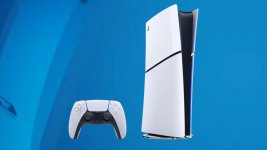 Das Bild zeigt eine PlayStation 5 Konsole, die in einem modernen Design gehalten ist, charakterisiert durch ein weißes Gehäuse und schwarze Elemente. Neben der Konsole steht ein PlayStation 5 Controller, der ebenfalls in den typischen Farben gestaltet ist. Der Hintergrund ist in einem schlichten Blauton gehalten, was dem Bild einen zeitgemäßen und dynamischen Look verleiht. Insgesamt vermittelt das Bild einen technologischen und spielerischen Eindruck, passend zum Thema der PlayStation 5 und ihrer Beliebtheit in der Gaming-Community. Das Bild zeigt eine PlayStation 5 Konsole, die in einem modernen Design gehalten ist, charakterisiert durch ein weißes Gehäuse und schwarze Elemente. Neben der Konsole steht ein PlayStation 5 Controller, der ebenfalls in den typischen Farben gestaltet ist. Der Hintergrund ist in einem schlichten Blauton gehalten, was dem Bild einen zeitgemäßen und dynamischen Look verleiht. Insgesamt vermittelt das Bild einen technologischen und spielerischen Eindruck, passend zum Thema der PlayStation 5 und ihrer Beliebtheit in der Gaming-Community.
