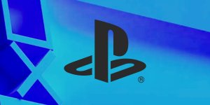 Das Bild zeigt das klassische PlayStation-Logo auf einem blauen Hintergrund. Der Kontrast zwischen dem dunklen Logo und dem helleren Hintergrund verleiht dem Bild eine moderne und ansprechende Ästhetik. Die Farbverläufe und das minimalistische Design schaffen eine dynamische Atmosphäre, die thematisch gut zu den innovativen Features der PlayStation 5 passt.