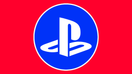 Das Bild zeigt das bekannte PlayStation-Logo auf einem auffälligen roten Hintergrund. Das Logo besteht aus einem blauen Kreis, in dem die Buchstaben PS in einer stilisierten Form dargestellt sind. Die Farbkombination und das Design des Logos sind markant und ziehen sofort die Aufmerksamkeit auf sich. Es symbolisiert die Marke PlayStation und ihre Verbindung zur Gaming-Welt.