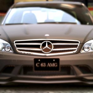 Mercedes Benz C63 AMG, matte black ;]