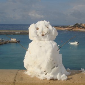 Auch der Schneemann ist hier. ;)