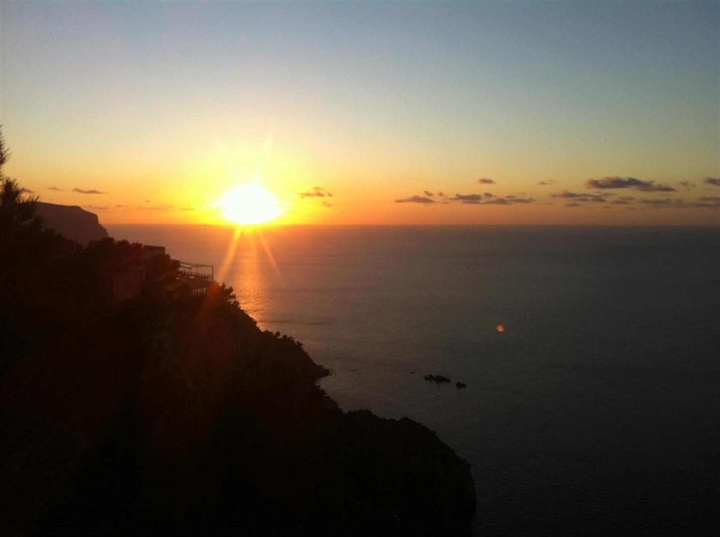 Sonnenuntergang im Meer.