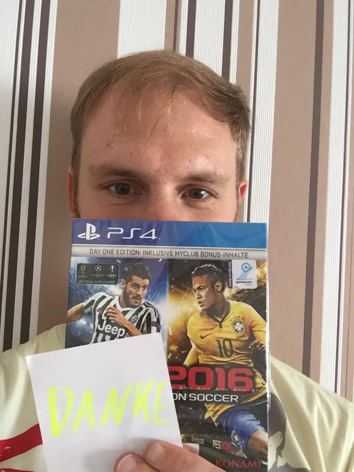 Sebastian Richter mit PES 2016. Gewinnspiel #9