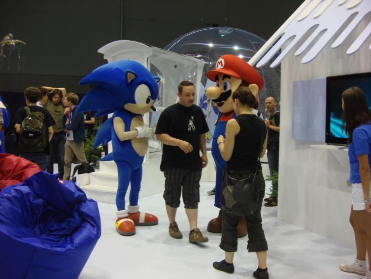 Mario und Sonic live :-)