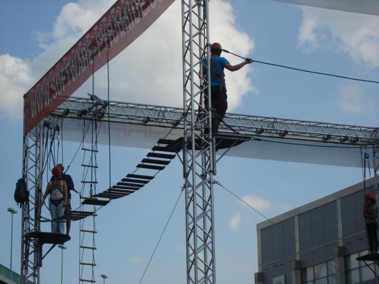Hochseilklettern im Außengelände