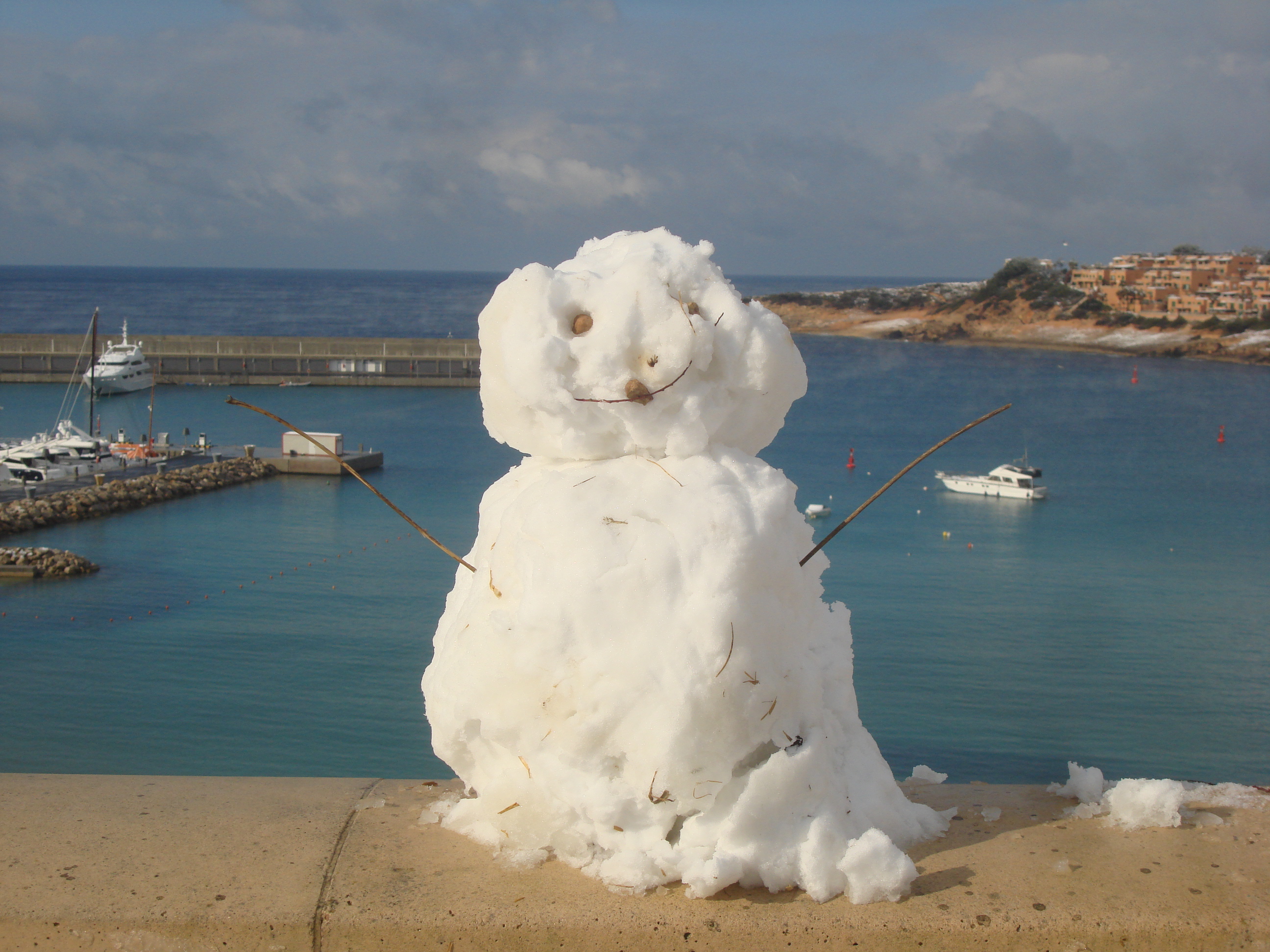 Auch der Schneemann ist hier. ;)